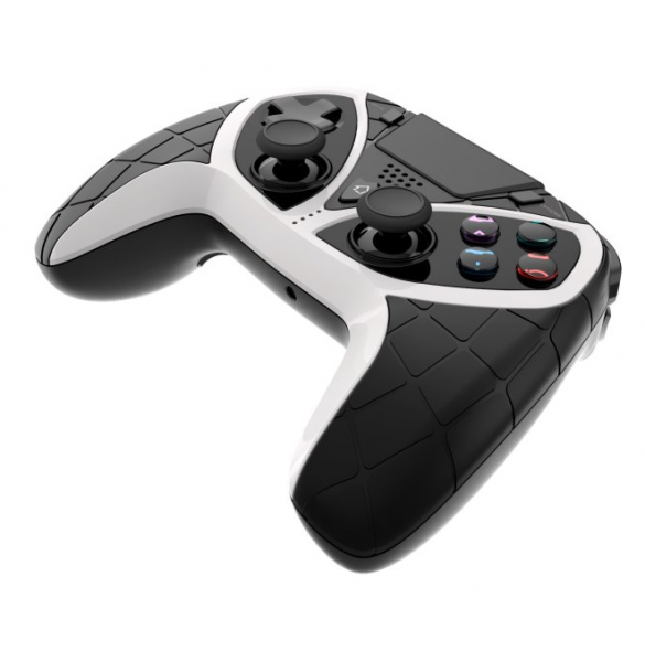 knapparna är placerade exakt som på Playstation 4 -kontrollen
3,5 mm uttag för hörlurar