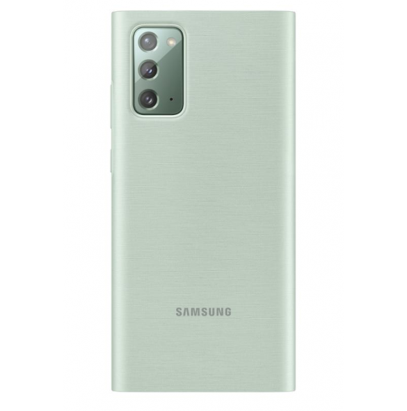 Samsung Clear View stående skal med intelligent skärm för Samsung Galaxy Note 20 - Grön (EF-ZN980CMEGWW)