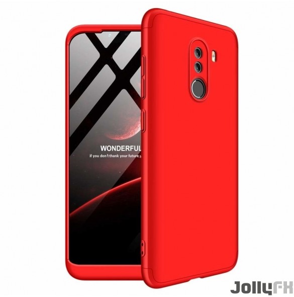 Rött och väldigt snyggt skydd till Xiaomi Pocophone F1.