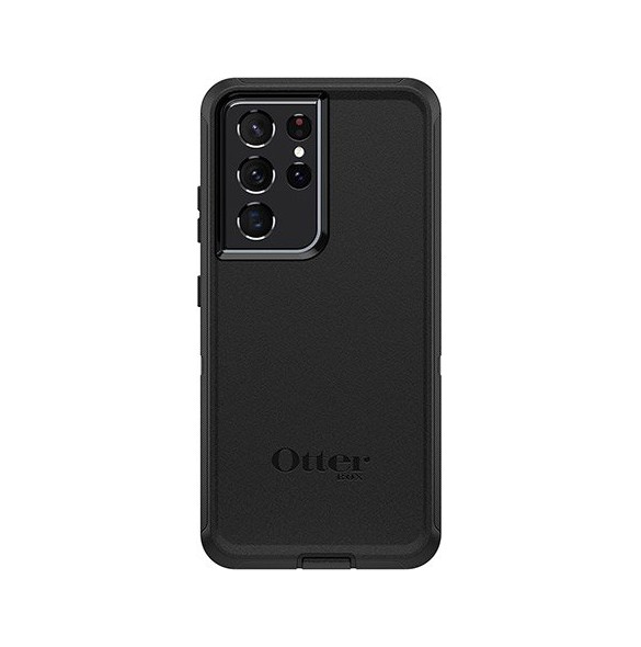 Svart och mycket snyggt skal Samsung Galaxy S21 Ultra 5G.