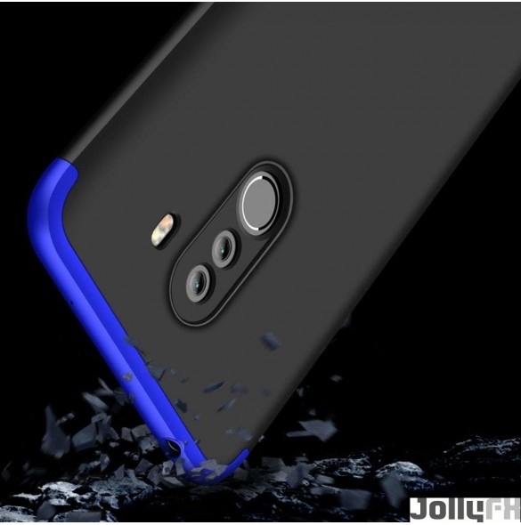 Svartblå och mycket snyggt skydd till Xiaomi Pocophone F1.