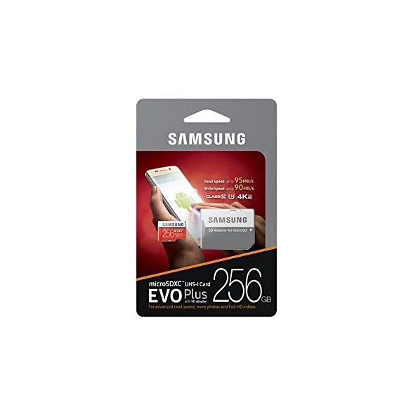 Samsung Evo plus microSDXC Class 10 UHS-I U3 256GB