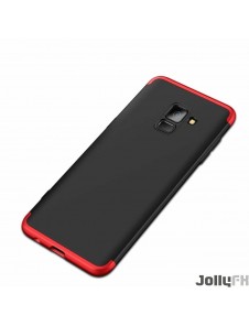 Svart-rött och väldigt snyggt skydd till Samsung Galaxy A8 2018 A530.
