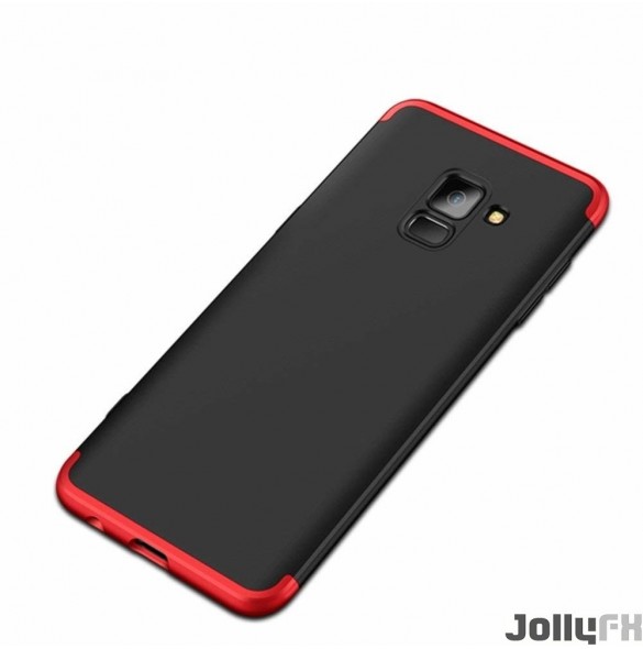 Svart-rött och väldigt snyggt skydd till Samsung Galaxy A8 2018 A530.