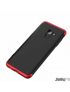 Svart-rött och väldigt snyggt skydd till Samsung Galaxy A8 2018 A530.