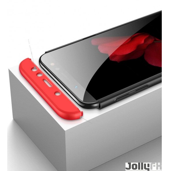 Svart-rött och väldigt snyggt skydd till Samsung Galaxy A6 Plus 2018 A605.