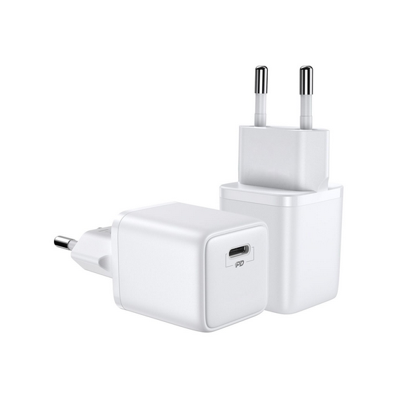 - ingång 100-240V 50 / 60Hz 0,8A
- USB-C-utgång 5V / 3A, 9V / 3A, 12V / 2.5A, 15V / 2A, 20V / 1.5A