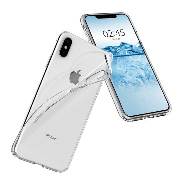 Spigen Liquid Crystal fallet täcker iPhone XS Max - Genomskinlig