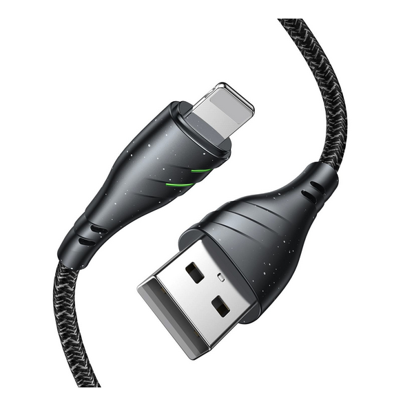 - stöd för laddström upp till 2,4 A
- USB till Lightning -kontakter
- material nylon fläta + TPE