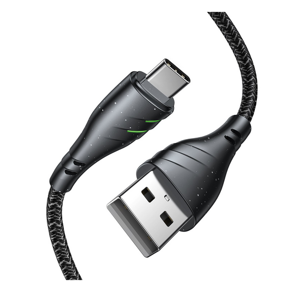 - stöd för laddström upp till 2,4 A
- USB till USB-C-kontakter
- material nylon fläta + TPE