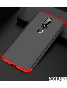 Svart-rött och väldigt snyggt skydd till Nokia 6.1.