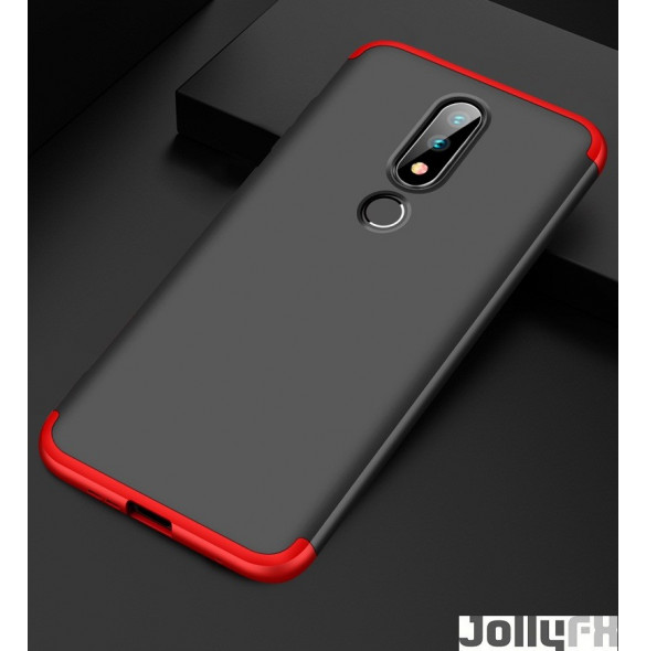 Svart-rött och väldigt snyggt skydd till Nokia 6.1.