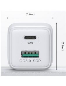 - USB -utgång 5V / 4.5A, 9V / 2A, 12V / 1.5A
- total effekt 5V / 3A