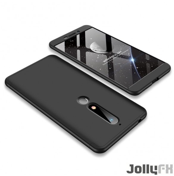 Svart och väldigt snyggt skydd till Nokia 6.1.