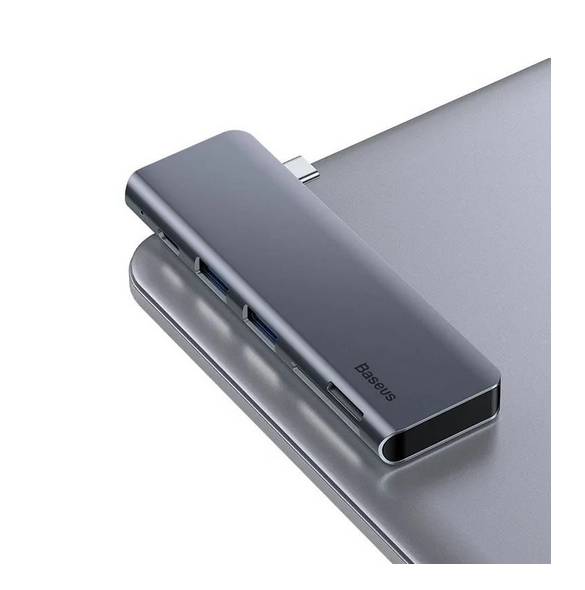 - lämplig för bärbara datorer med USB-C-gränssnitt
- alla portar kan fungera samtidigt
- vikt 43g