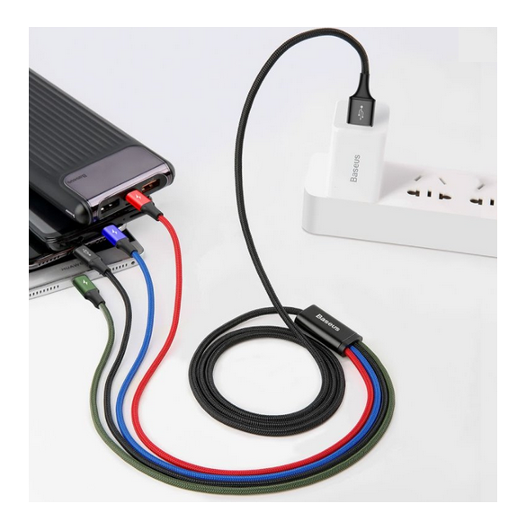- Lämplig för 2*Micro+iP+Type-C gränssnittsenheter