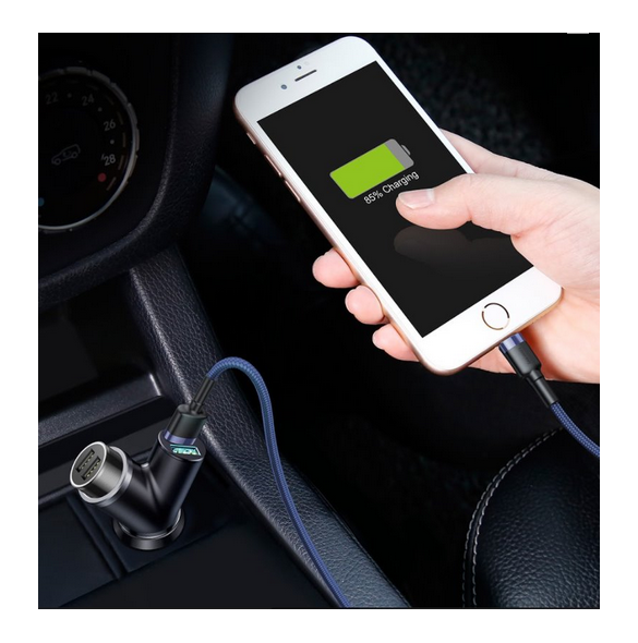 Baseus Type Dual USB + Extender -laddare