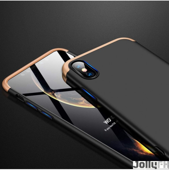Svartguld och mycket snyggt skydd till iPhone XS Max.