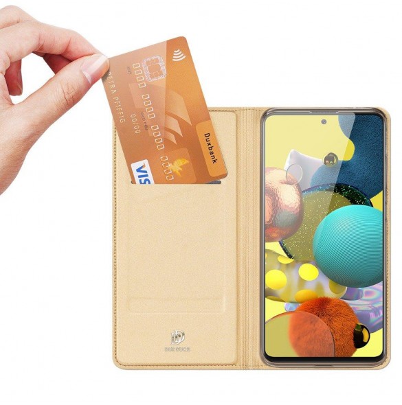 DUX DUCIS Skin X Bookcase-fodral till Samsung Galaxy S20 FE 5G - Guld