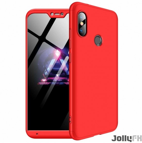 Rött och väldigt snyggt skydd till Xiaomi Mi A2 Lite / Redmi 6 Pro.