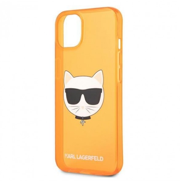 Apelsin och mycket stilrent skal iPhone 13 Mini.
