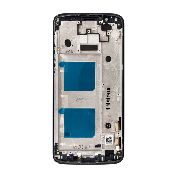 Motorola Moto G6 LCD-skärm + Touch Unit + Front Cover - Blå (Service Pack)