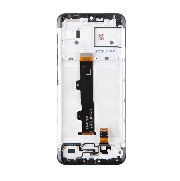 Motorola E7 Power /E7i Power LCD-skärm + Touch Unit + Front Cover (Service Pack)