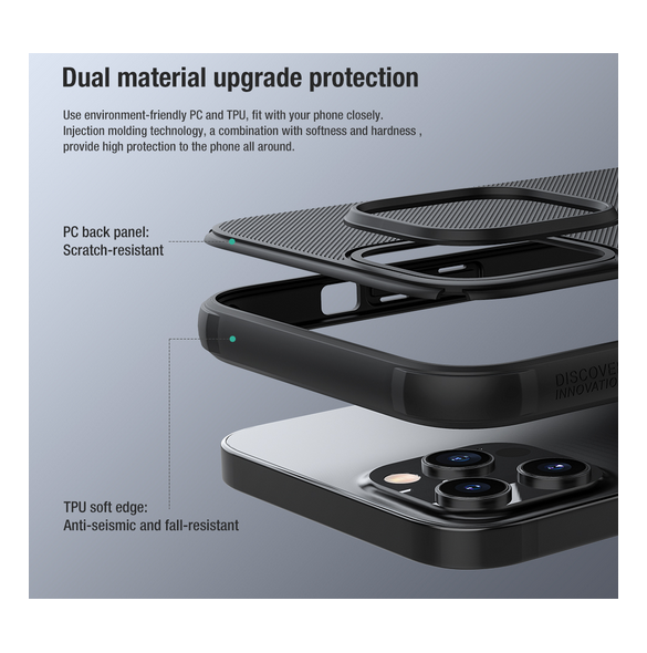 Vackert och pålitligt skyddsfodral för iPhone 13 Pro.