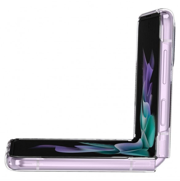 Kristallklart och väldigt stilrent skal till Samsung Galaxy Flip 3.