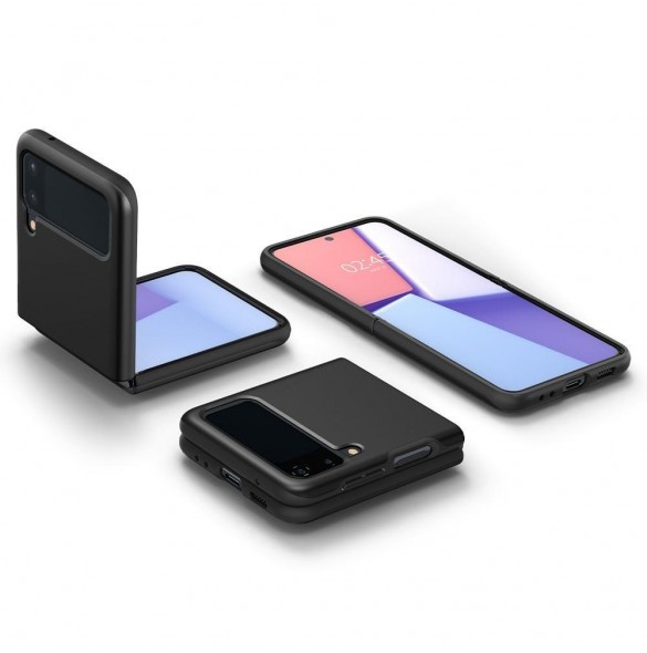 Svart och väldigt stilrent skal till Samsung Galaxy Flip 3.