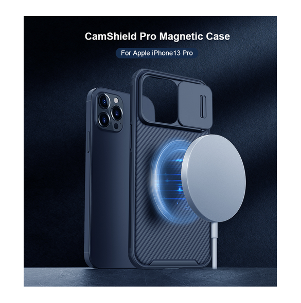 Blått och väldigt stilrent skal till iPhone 13 Pro.