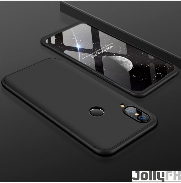 Svart och väldigt snyggt skydd för Huawei P20 Lite.