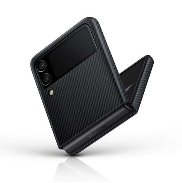 Samsung Aramid Cover-fodral till Samsung Galaxy Z Flip 3 - Svart (EF-XF711SBEGWW)