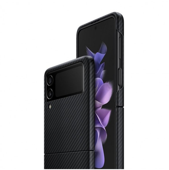 Samsung Aramid Cover-fodral till Samsung Galaxy Z Flip 3 - Svart (EF-XF711SBEGWW)
