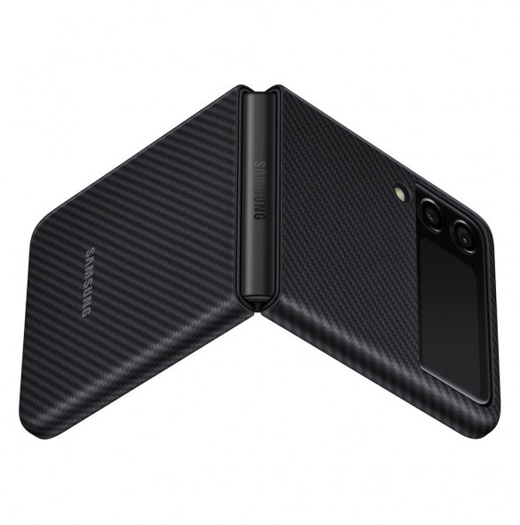 Samsung Aramid Cover-fodral till Samsung Galaxy Z Flip 3 - Svart (EF-XF711SBEGWW)