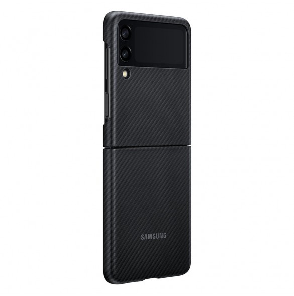 Samsung Aramid Cover-fodral till Samsung Galaxy Z Flip 3 - Svart (EF-XF711SBEGWW)