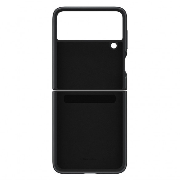 Samsung Leather Cover-fodral till Samsung Galaxy Z Flip 3 - Svart (EF-VF711LBEGWW)