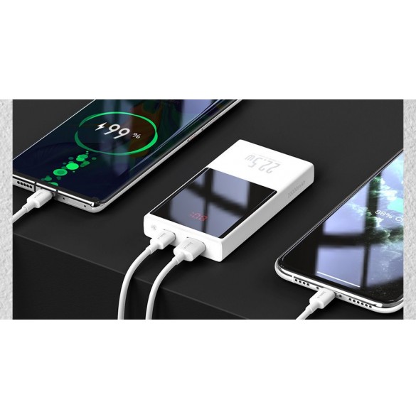 Stor kapacitet 20000 mAh.