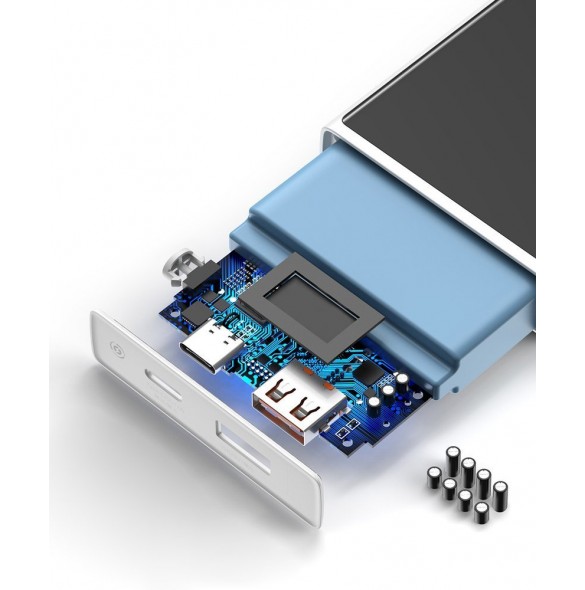 Utrustad med en digital skärm som visar batterinivån.