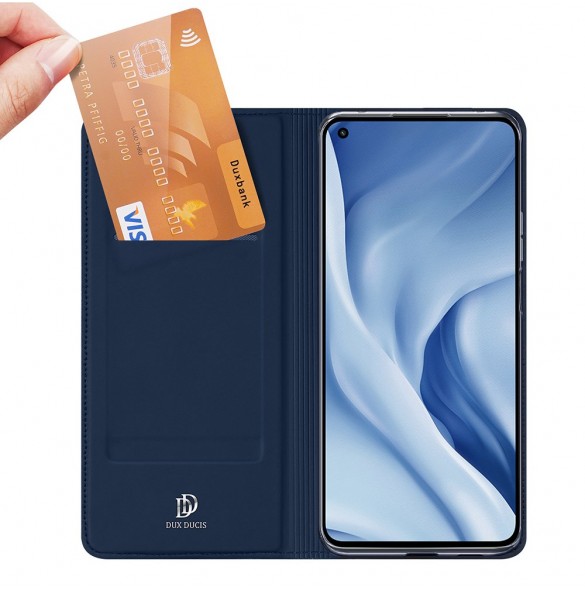 Med detta fodral kommer du att vara lugn för Xiaomi Mi 11 Lite 5G och väldigt snyggt skydd från Dux Ducis.