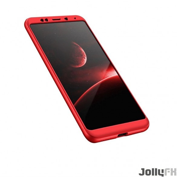 Rött och väldigt snyggt skydd till Xiaomi Redmi 5 Plus / Redmi Note 5 (enstaka kamera).