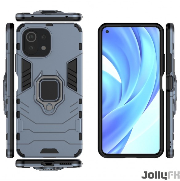 Blått och väldigt stilrent skal Xiaomi Mi 11 Lite 5G.