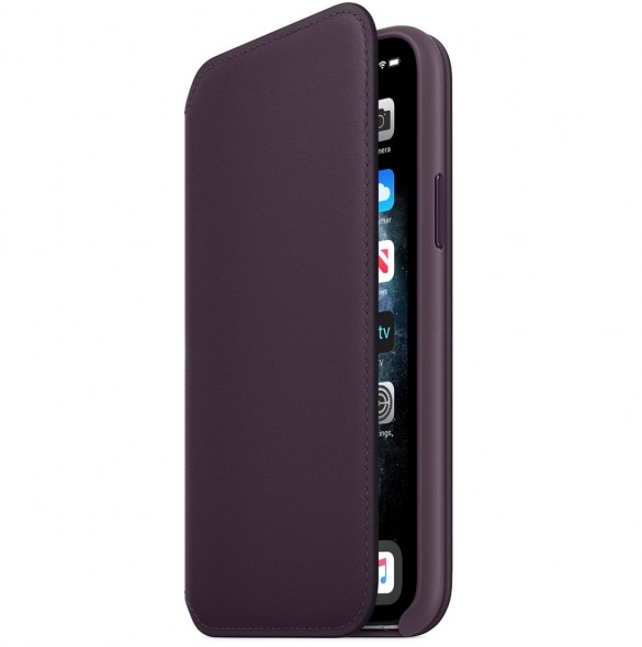 Apple MX072ZM/A Folio Väska till iPhone 11 Pro - Aubergine