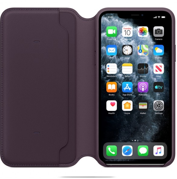 Apple MX092ZM/A Folio Väska till iPhone 11 Pro Max - Aubergine