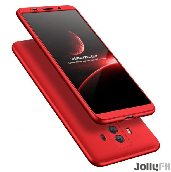 Rött och väldigt snyggt skydd för Huawei Mate 10 Pro.