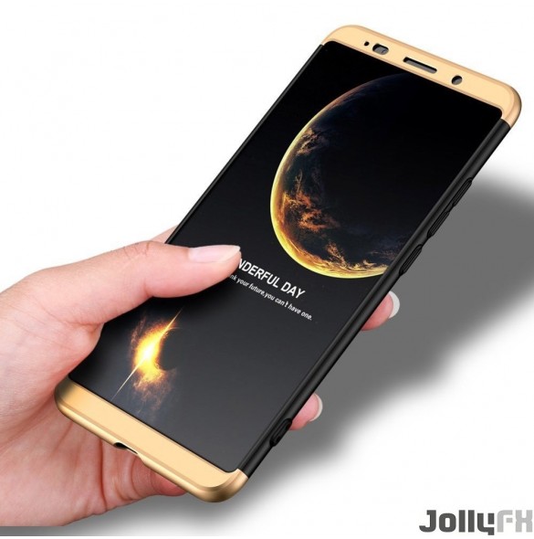 Svartguld och mycket snyggt skydd för Huawei Mate 10 Pro.