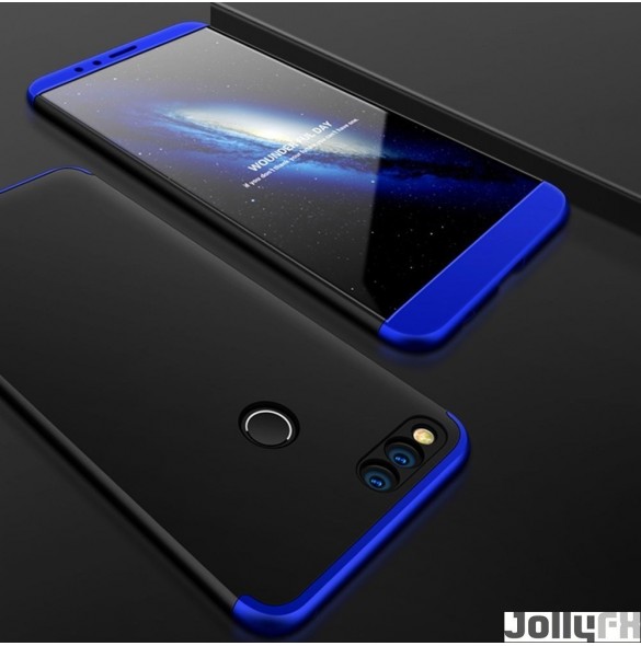 Svartblå och väldigt snyggt skydd för Huawei Honor 7X.
