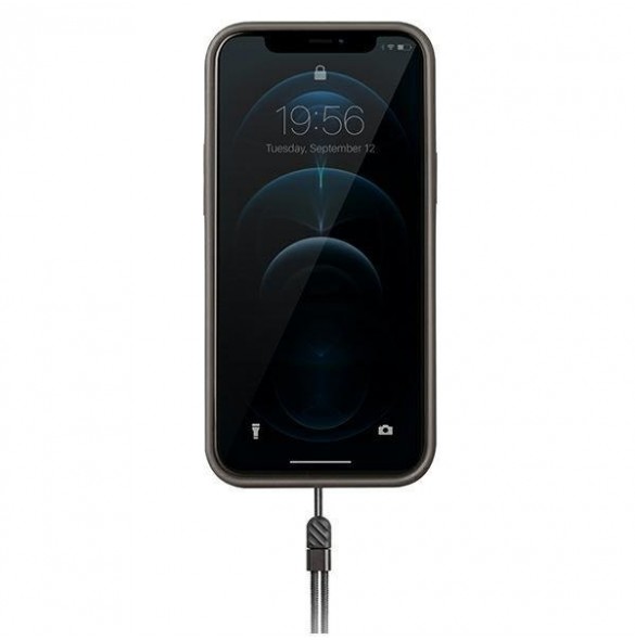 Träkol camo och mycket snyggt skal iPhone 12 Pro Max.