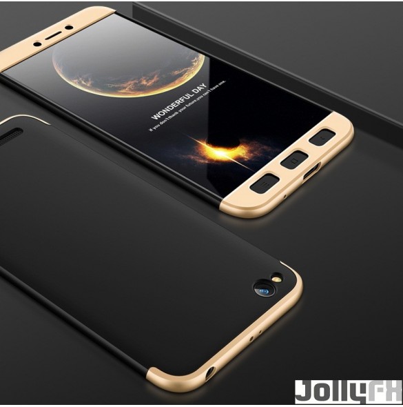Svartguld och mycket snyggt skydd till Xiaomi Redmi 5A.