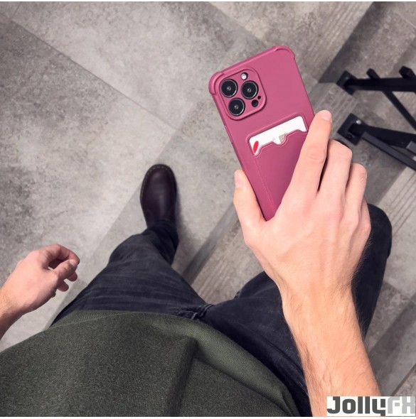Rött och väldigt stilrent skal iPhone 13 Pro Max.